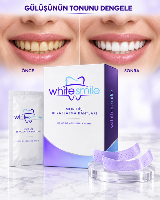 White Smile Mor Diş Beyazlatma Bandı